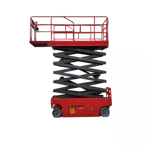 Mobile Scissor Lift Platform with Extendable Deck